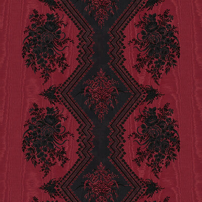 BRUNSCHWIG & FILS PRINT DAMASK BURGUNDY/RED,RED,   - 8015137.9.0