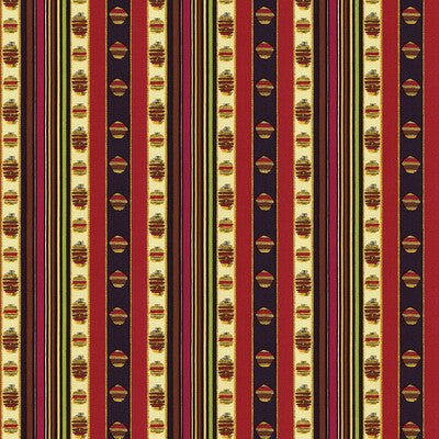 BRUNSCHWIG & FILS PRINT STRIPES MULTI,RED,   - 8015143.193.0