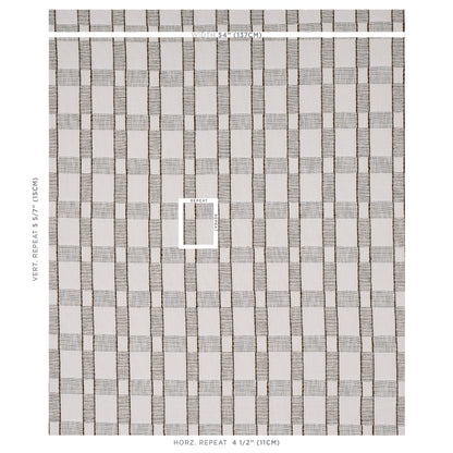 SCHUMACHER FABRIC  WORLD VIEW ELKO PLAID   STRAW   - 80161