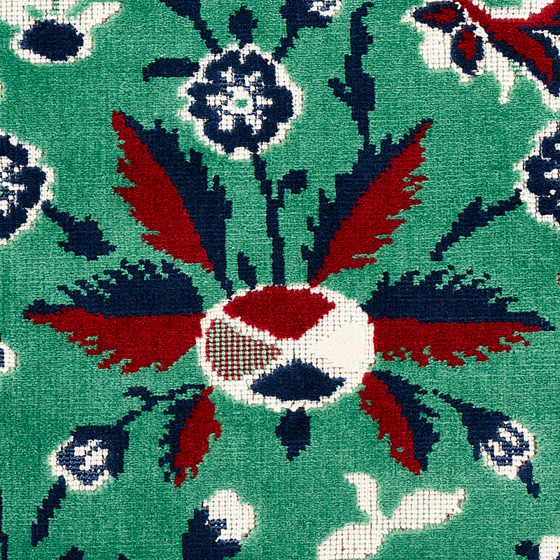 SCHUMACHER  CUT & PATTERNED VELVETS SAINT AMBROSE VELVET   Jade   - 80170