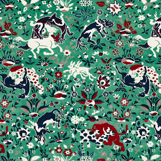 SCHUMACHER  CUT & PATTERNED VELVETS SAINT AMBROSE VELVET   Jade   - 80170