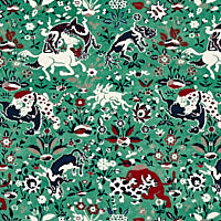 SCHUMACHER  CUT & PATTERNED VELVETS SAINT AMBROSE VELVET   Jade   - 80170