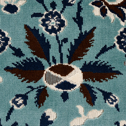 SCHUMACHER  CUT & PATTERNED VELVETS SAINT AMBROSE VELVET   Cadet   - 80171