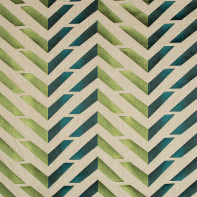 BRUNSCHWIG & FILS EMBROIDERY GEOMETRIC GREEN,GREEN,   - 8017128.335.0