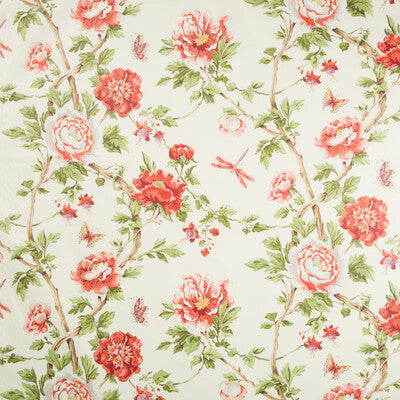 BRUNSCHWIG & FILS PRINT BOTANICAL & FLORAL MULTI,RED,   - 8017135.9.0