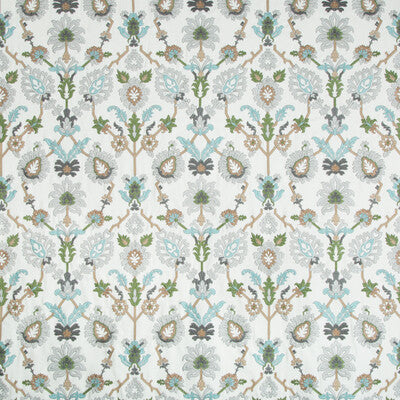 BRUNSCHWIG & FILS EMBROIDERY GLOBAL MULTI,TURQUOISE,GREY   - 8018116.113.0