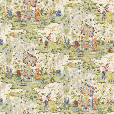 BRUNSCHWIG & FILS PRINT CHINOISERIE MULTI,IVORY,GREEN   - 8018119.133.0