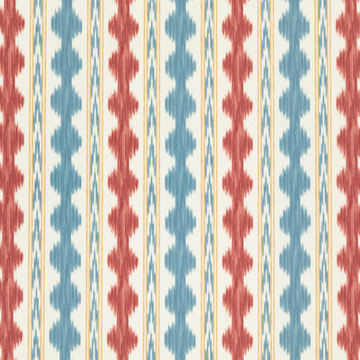 BRUNSCHWIG & FILS PRINT STRIPES MULTI,RED,TEAL   - 8018120.95.0