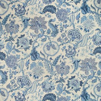 BRUNSCHWIG & FILS PRINT JACOBEANS BLUE,BLUE,   - 8019128.50.0