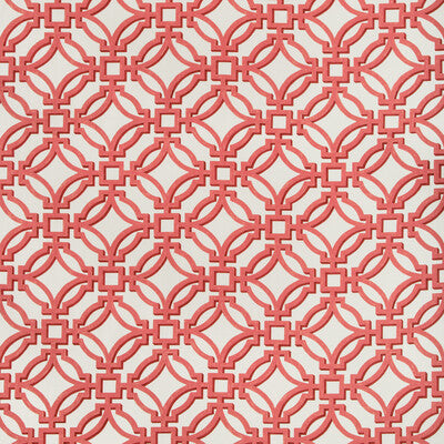 BRUNSCHWIG & FILS WEAVE LATTICE/SCROLLWORK RED,CORAL,   - 8019136.19.0