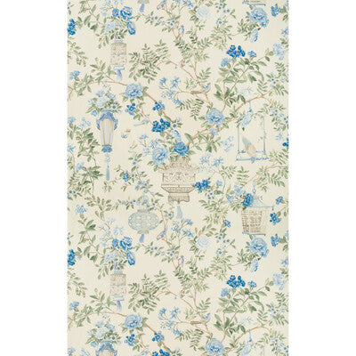 BRUNSCHWIG & FILS PRINT CHINOISERIE MULTI,TURQUOISE,   - 8019137.153.0