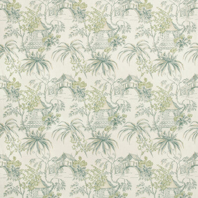 BRUNSCHWIG & FILS PRINT CHINOISERIE TURQUOISE,GREEN,   - 8019138.133.0