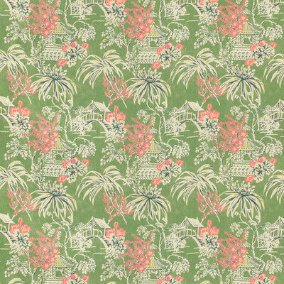 BRUNSCHWIG & FILS PRINT CHINOISERIE MULTI,GREEN,   - 8019138.33.0