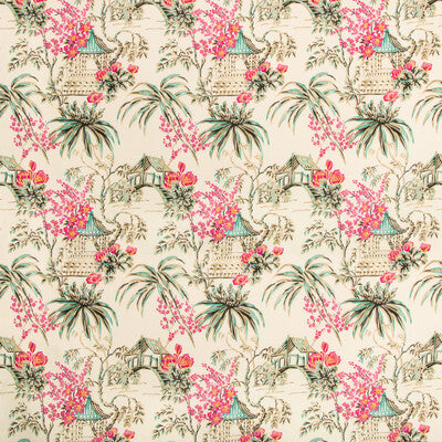 BRUNSCHWIG & FILS PRINT CHINOISERIE MULTI,PINK,TEAL   - 8019138.713.0