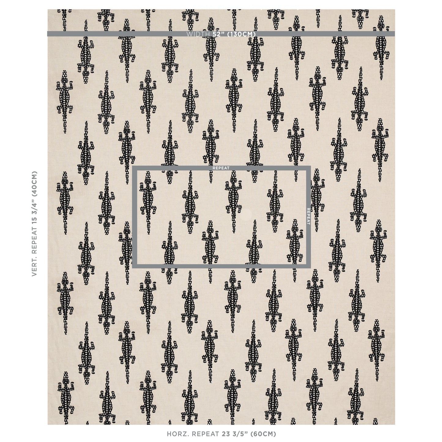 SCHUMACHER  COPACABANA BARACOA EMBROIDERY EMBROIDERIES EMBROIDERIES BLACK   - 80200