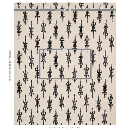 SCHUMACHER  COPACABANA BARACOA EMBROIDERY EMBROIDERIES EMBROIDERIES BLACK   - 80200