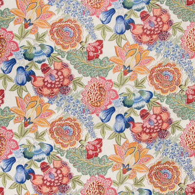 BRUNSCHWIG & FILS PRINT JACOBEANS MULTI,RED,BLUE   - 8020101.195.0