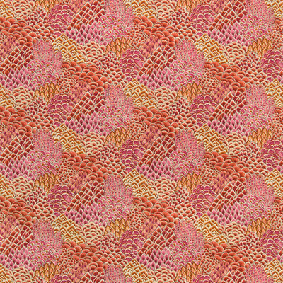 BRUNSCHWIG & FILS PRINT FLAMESTITCH PINK,CORAL,   - 8020104.712.0