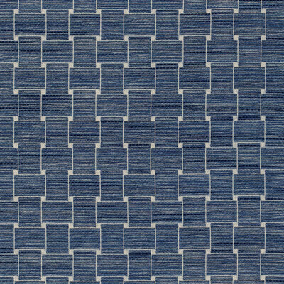 BRUNSCHWIG & FILS  GEOMETRIC DARK BLUE,INDIGO,   - 8020108.50.0