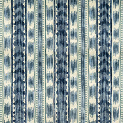 BRUNSCHWIG & FILS VELVET STRIPES BLUE,BLUE,   - 8020117.515.0