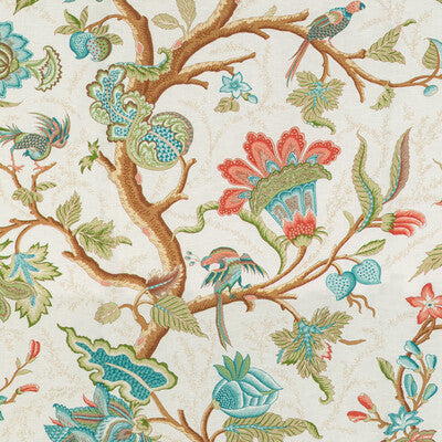 BRUNSCHWIG & FILS PRINT BOTANICAL & FLORAL MULTI,PINK,GREEN   - 8020121.73.0