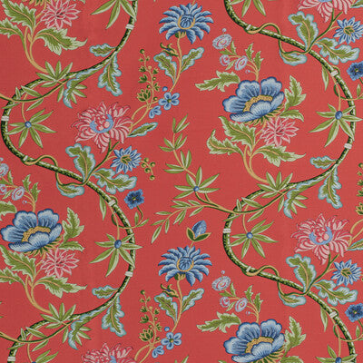 BRUNSCHWIG & FILS PRINT BOTANICAL & FLORAL MULTI,RED,RED   - 8020122.19.0