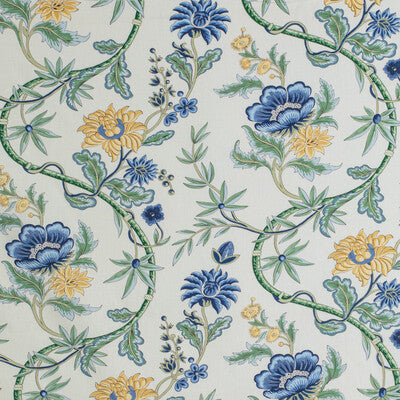 BRUNSCHWIG & FILS PRINT BOTANICAL & FLORAL MULTI,BLUE,YELLOW   - 8020122.5040.0