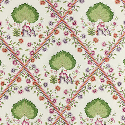 BRUNSCHWIG & FILS PRINT BOTANICAL & FLORAL MULTI,GREEN,PINK   - 8020123.3127.0