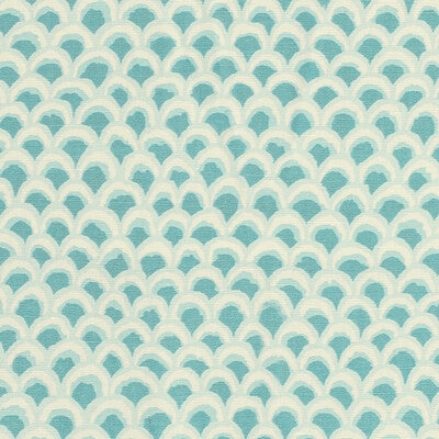 BRUNSCHWIG & FILS PRINT GEOMETRIC TURQUOISE,TEAL,   - 8020126.113.0