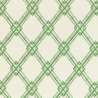 BRUNSCHWIG & FILS PRINT LATTICE/SCROLLWORK GREEN,GREEN,   - 8020127.3.0