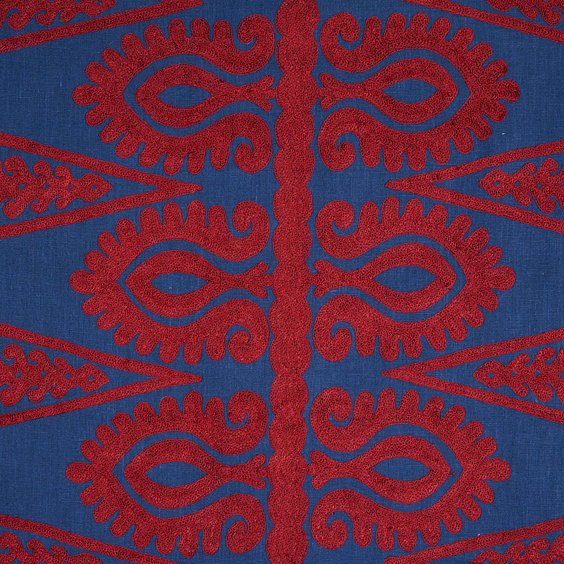 SCHUMACHER  EAST MEETS WEST SEEMA EMBROIDERY EMBROIDERIES EMBROIDERIES BLUE , RED   - 80210