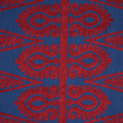 SCHUMACHER  EAST MEETS WEST SEEMA EMBROIDERY EMBROIDERIES EMBROIDERIES BLUE , RED   - 80210