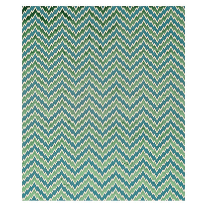 SCHUMACHER  CUT & PATTERNED VELVETS FLORENTINE CHEVRON VELVET CUT VELVET CUT VELVET EMERALD   - 80221