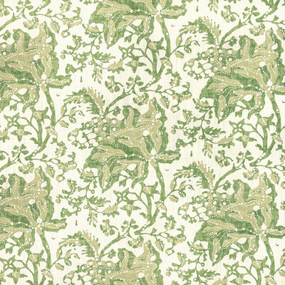 BRUNSCHWIG & FILS PRINT BOTANICAL & FLORAL GREEN,SAGE,   - 8022102.33.0