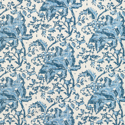 BRUNSCHWIG & FILS PRINT BOTANICAL & FLORAL BLUE,DARK BLUE,BLUE   - 8022102.550.0