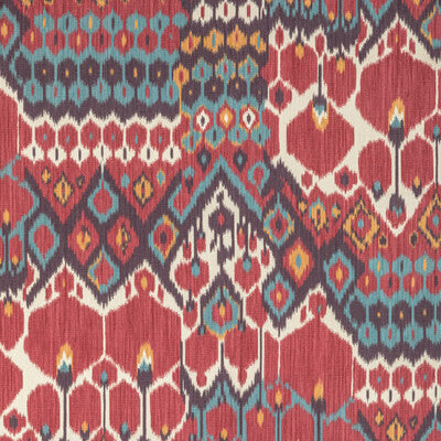 BRUNSCHWIG & FILS PRINT IKAT/SOUTHWEST/KILIMS RED,TURQUOISE,   - 8022104.1913.0