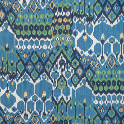 BRUNSCHWIG & FILS PRINT IKAT/SOUTHWEST/KILIMS BLUE,GREEN,GREEN   - 8022104.53.0