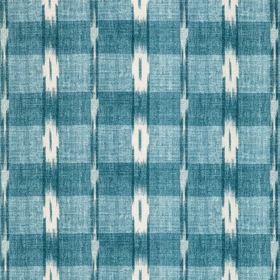 BRUNSCHWIG & FILS PRINT IKAT/SOUTHWEST/KILIMS TEAL,TEAL,TEAL   - 8022106.13.0