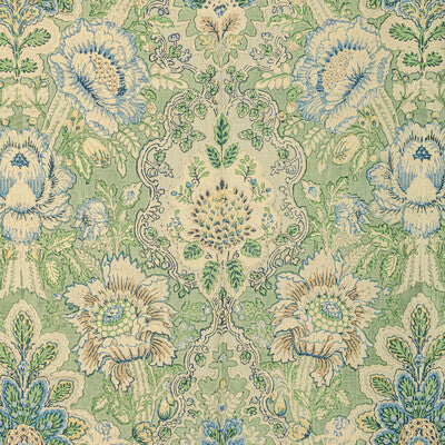 BRUNSCHWIG & FILS PRINT BOTANICAL & FLORAL GREEN,BLUE,GREEN   - 8022119.3.0