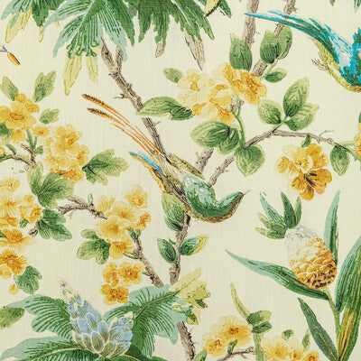 BRUNSCHWIG & FILS PRINT BOTANICAL & FLORAL GOLD,YELLOW,GREEN   - 8022120.403.0