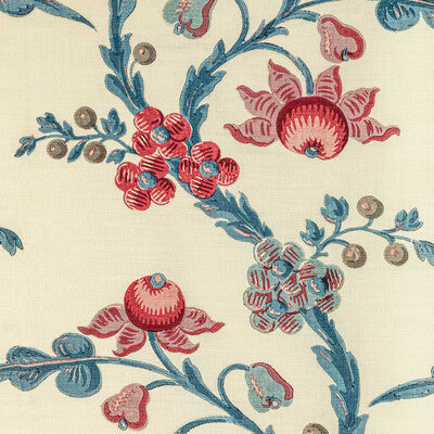 BRUNSCHWIG & FILS PRINT BOTANICAL & FLORAL RED,BLUE,RED   - 8022121.195.0