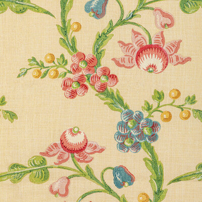 BRUNSCHWIG & FILS PRINT BOTANICAL & FLORAL YELLOW,RED,YELLOW   - 8022121.40.0