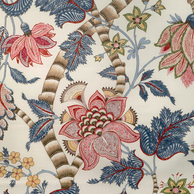 BRUNSCHWIG & FILS PRINT BOTANICAL & FLORAL WHITE,BLUE,RED   - 8023105.195.0