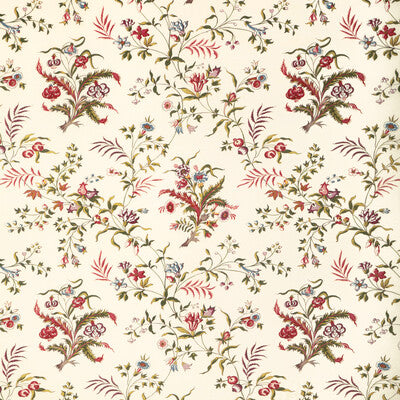 BRUNSCHWIG & FILS PRINT BOTANICAL & FLORAL BEIGE,RED,GREEN   - 8023107.1630.0