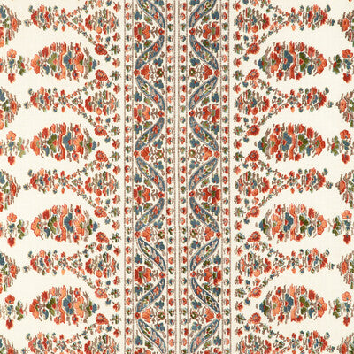 BRUNSCHWIG & FILS PRINT PAISLEY WHITE,RED,BLUE   - 8023108.512.0