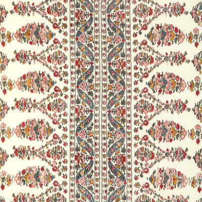 BRUNSCHWIG & FILS PRINT PAISLEY WHITE,RED,TEAL   - 8023108.517.0