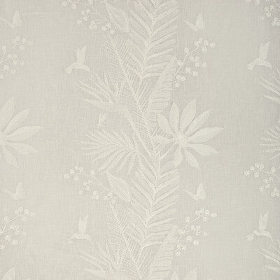 BRUNSCHWIG & FILS EMBROIDERY BOTANICAL & FLORAL WHITE,WHITE,   - 8023115.1.0