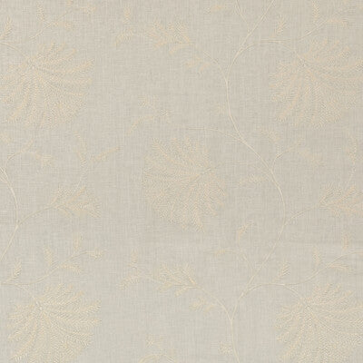 BRUNSCHWIG & FILS EMBROIDERY BOTANICAL & FLORAL WHITE,IVORY,   - 8023116.1.0