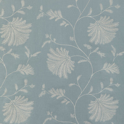 BRUNSCHWIG & FILS EMBROIDERY BOTANICAL & FLORAL TEAL,WHITE,TEAL   - 8023116.113.0