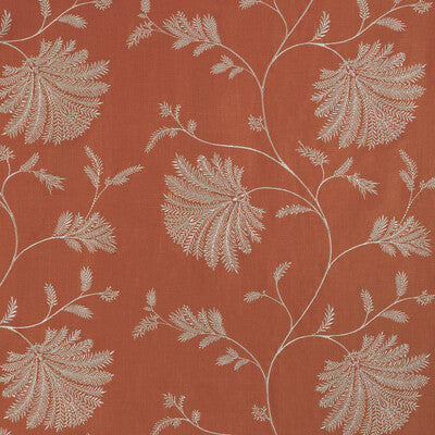 BRUNSCHWIG & FILS EMBROIDERY BOTANICAL & FLORAL ORANGE,,ORANGE   - 8023116.12.0